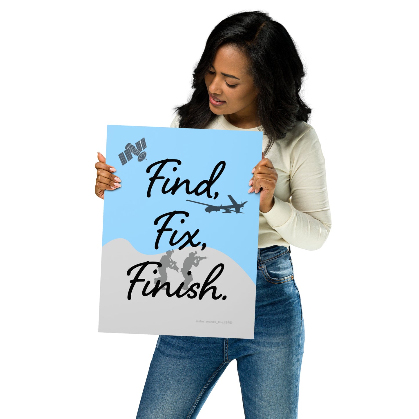 FIND, FIX, FINISH (operator) Poster