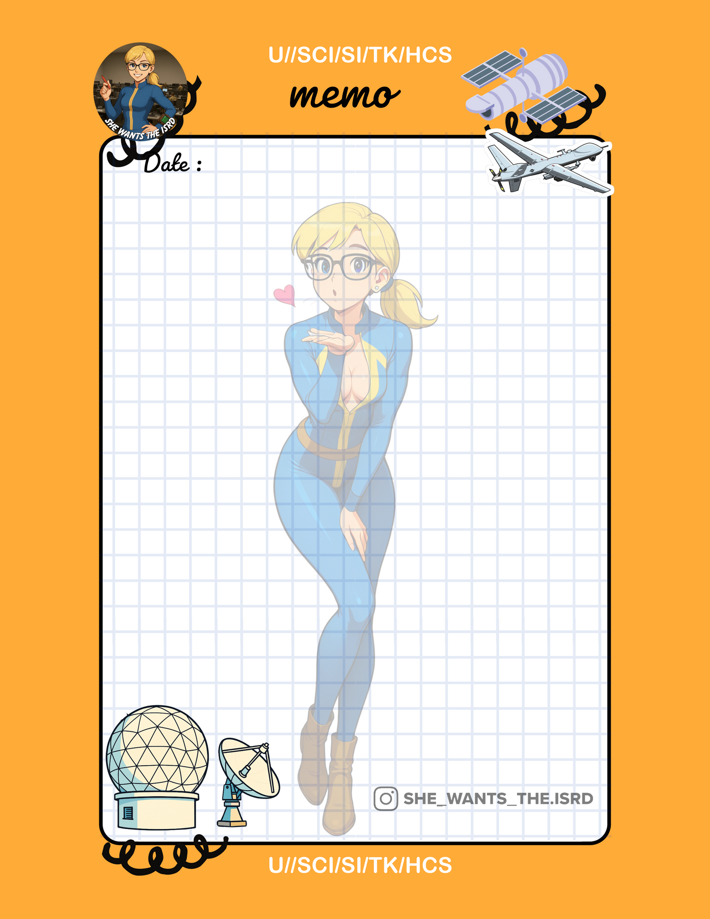 Vault Girl Jane Memo pad